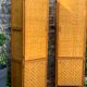 Bamboo cabinet woven and modular pine vintage 1960
