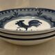 3 Hollow plates in Gien earthenware