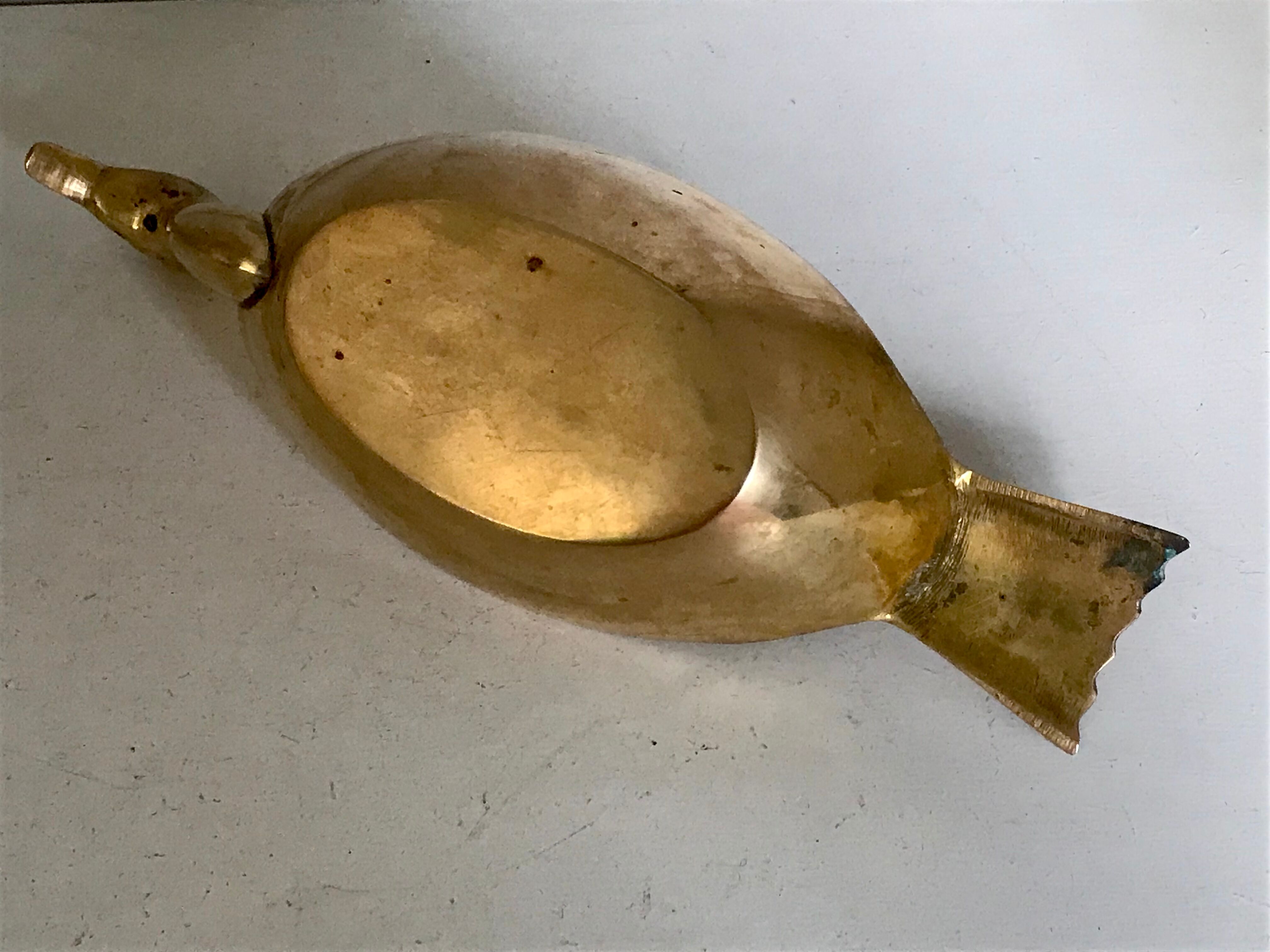 Vintage brass pocket