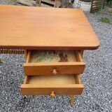 Vintage rattan desk from the 60s, 100cm L