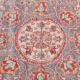 Tapis vintage turc classique rouge et crème