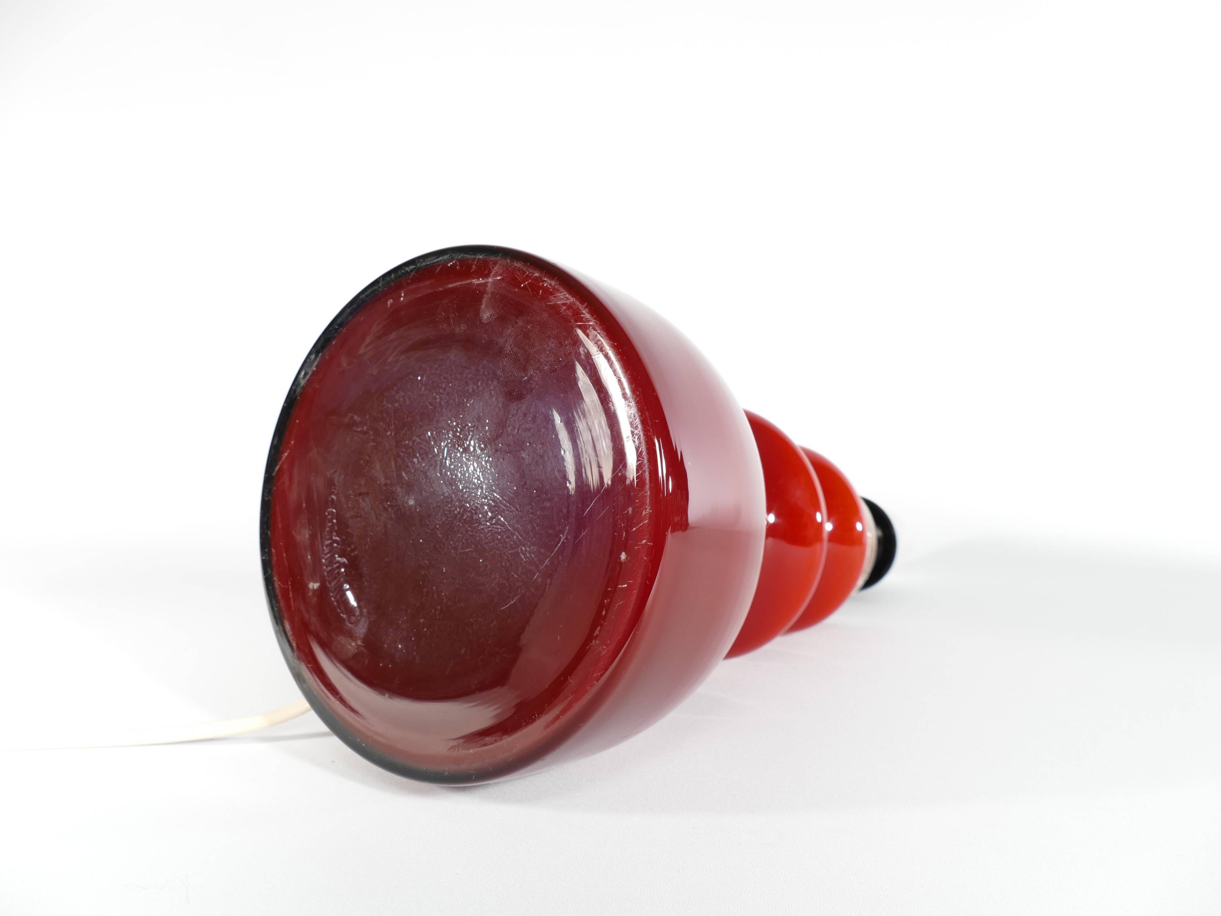 Scandinavian Modern Oxblood Red Table Lamp  by Gert Nyström for Hyllinge