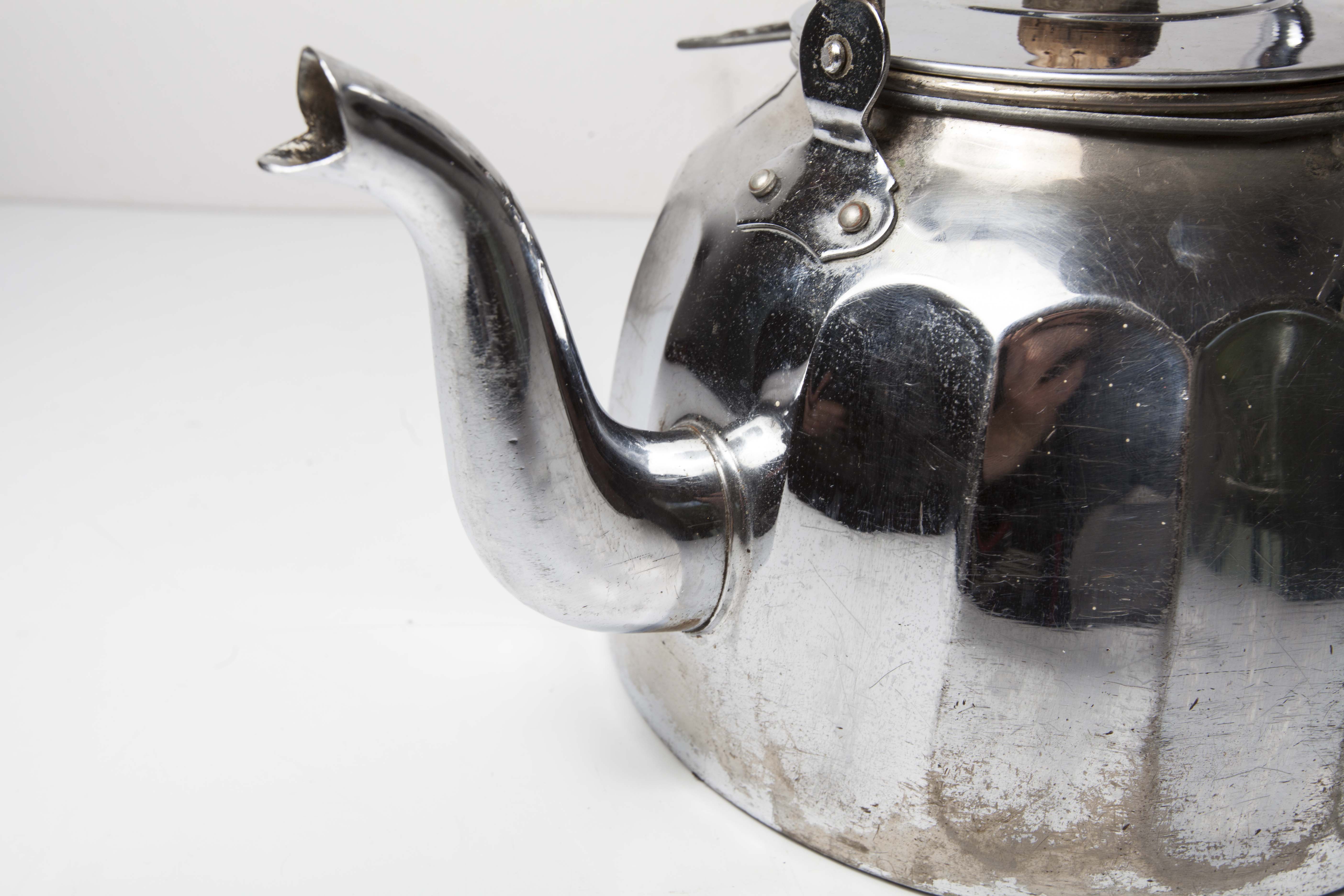 30s chrome teapot