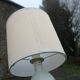Green-grey ceramic lamp, mineral style – H37