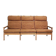 3-seater highback Capella sofa in oak by Illum Wikkelsø, Denmark 1960s