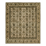 Hand-knotted anatolian antique 1970s 270 cm x 320 cm beige wool carpet