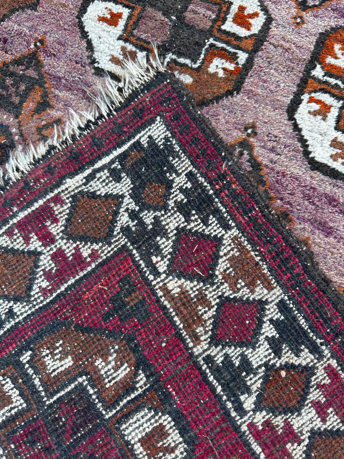 Handmade Persian rug 190cm x 100cm