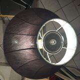 Black lacquered and chrome steel lamp, Norway, circa 1970/80