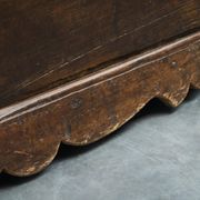 Oak and wrought iron mallet, early 18th century.