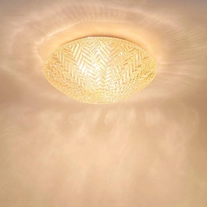 Plafonnier géométrique en verre ambré de Limbourg, Allemagne, années 1970