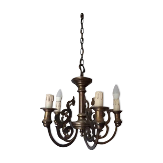 Wrought iron chandelier