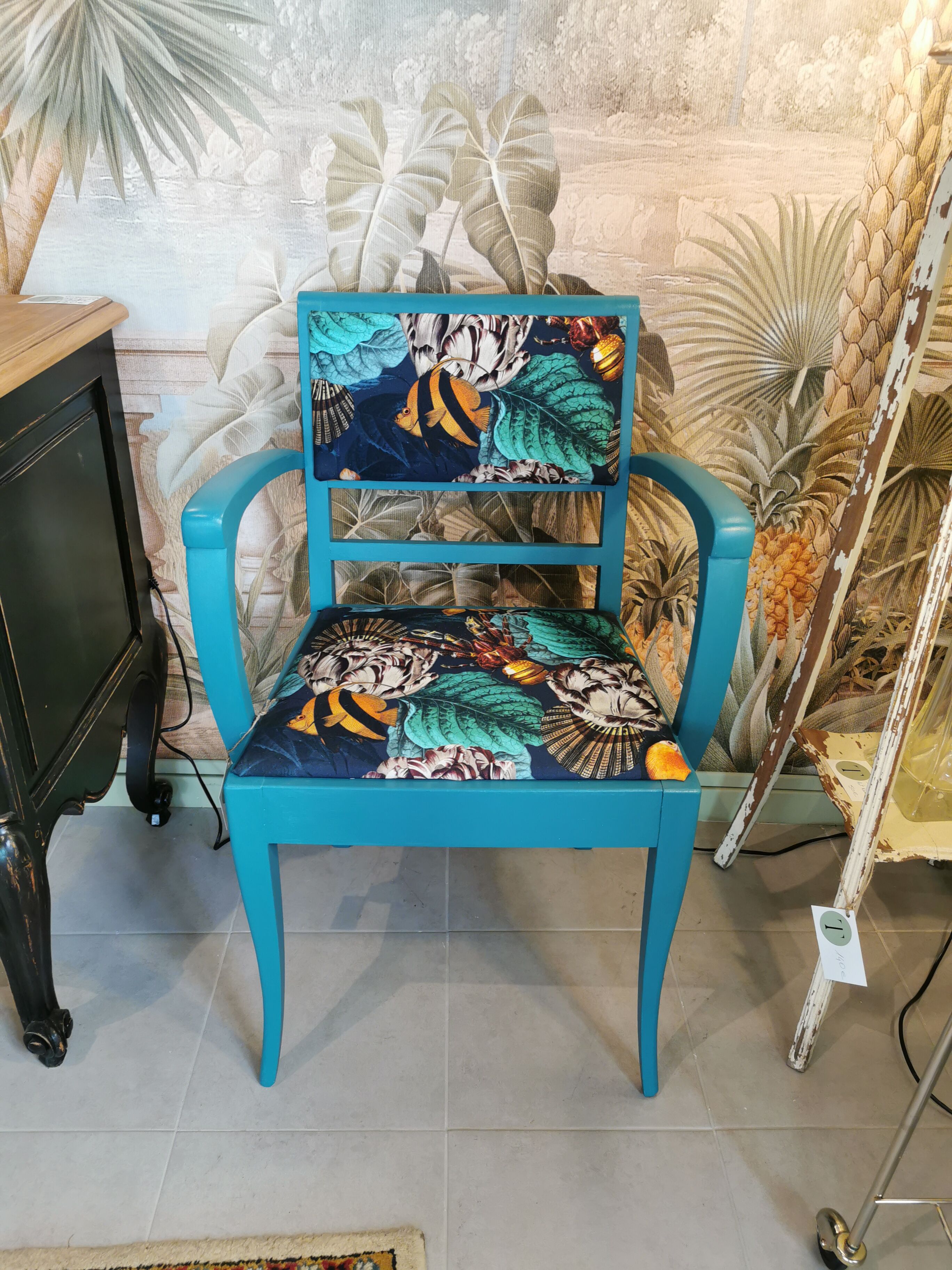 Pair of vintage armchairs refurbished