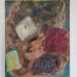 Signed abstract painting
