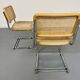 Set of 2 Italian cantilever chairs in cane Cesca 1970s,