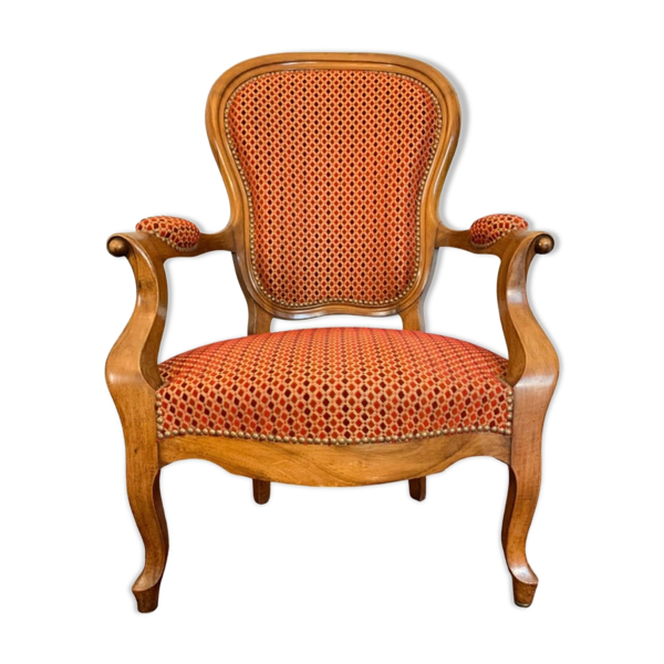 Fauteuil cabriolet style Louis XV, vers 1850