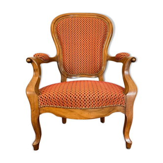 Fauteuil cabriolet style Louis XV, vers 1850