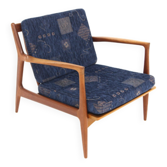 Fauteuil scandinave en teck, Christian Jensen, Haslev, Danemark, 1960