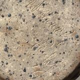 Vintage pyrite stoneware ceramic vase design from the 60s