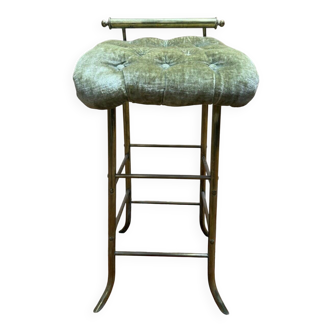 1960s Designer Musician's Stool in Brass