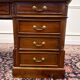 Classic English Desk Green Leather Inlay