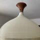 Rotaflex pendant light in Rhodoid and teak from the 1960s