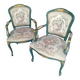 Lot de 2 fauteuils cabriolets de Style Louis XV, rénovés.