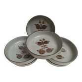 Assiettes creuses en grès de l'Arnon
