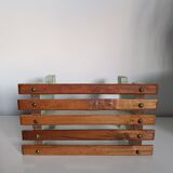 Small bench footrest in vintage solid wood