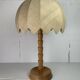 XL pine palm table mushroom lamp by Temde Switzerland, 1970s