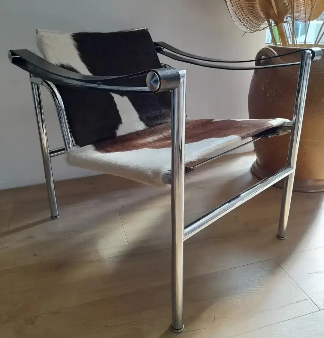 Armchair Le Corbusier Lc1 original pony skin