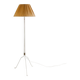 Finnish Mid Century Metal Floor Lamp in Rattan by Lisa Johansson-Papé, 1940