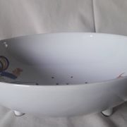 Pornic earthenware drainer model Coq hollow feet