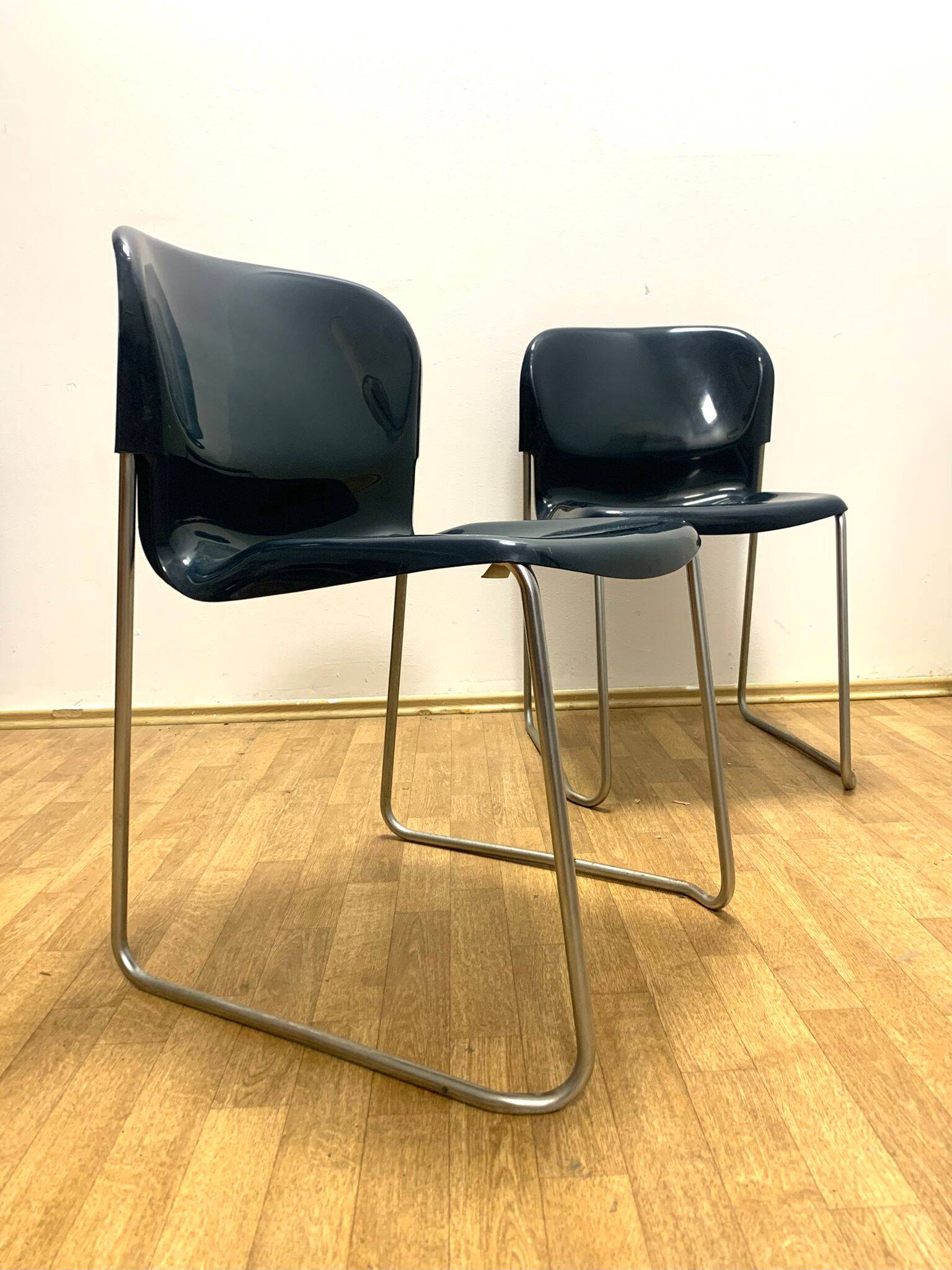 Chaise rétro Drabert SM400K, Allemagne de l'Ouest, années 1980, lot de 2