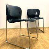 Chaise rétro Drabert SM400K, Allemagne de l'Ouest, années 1980, lot de 2