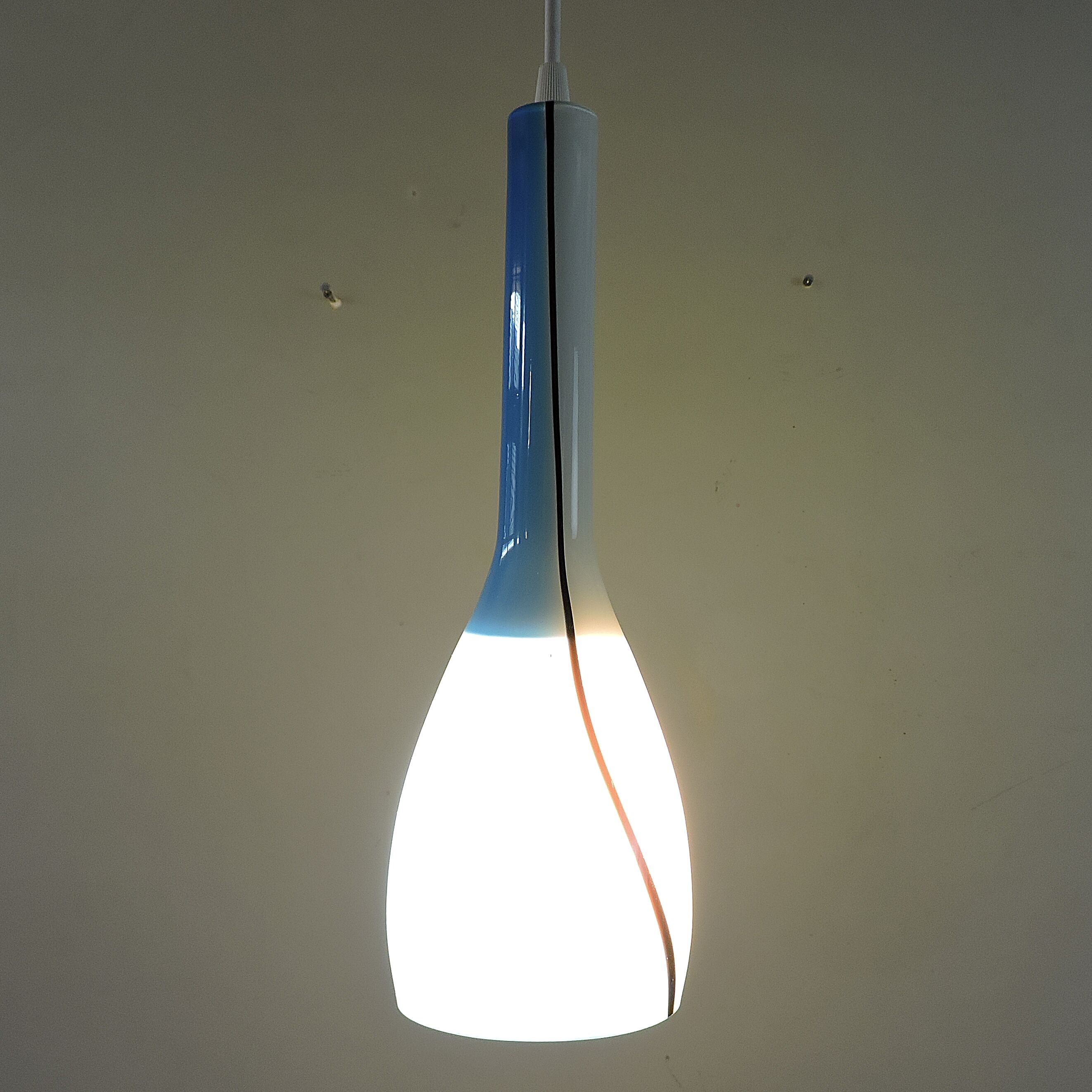 Vintage Murano pendant lamp Luciano Vistosi Italy 1960s