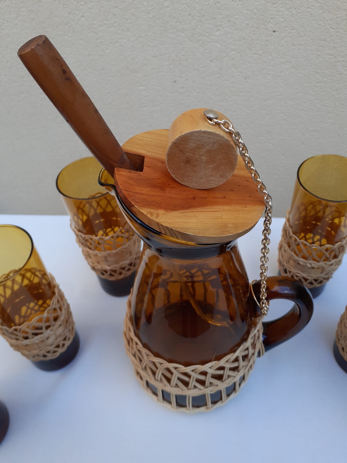 Vintage orangeade service