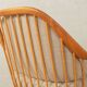 1950s armchair by Wilhelm Knoll, cherry wood, beige upholstery