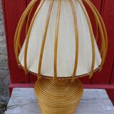 Rattan lamp Louis Sognot