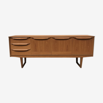Small Scandinavian sideboard 1950-60 vintage design teak