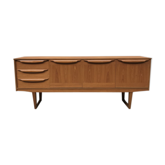 Small Scandinavian sideboard 1950-60 vintage design teak