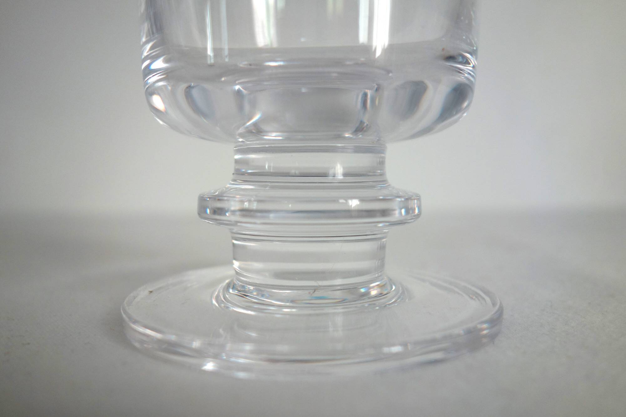 Set of 10 vintage Sèvres crystal glasses, 1970s