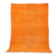 Tapis marocain vintage orange 174 x 255 cm - Tapis en laine berbère - Tapis fait main