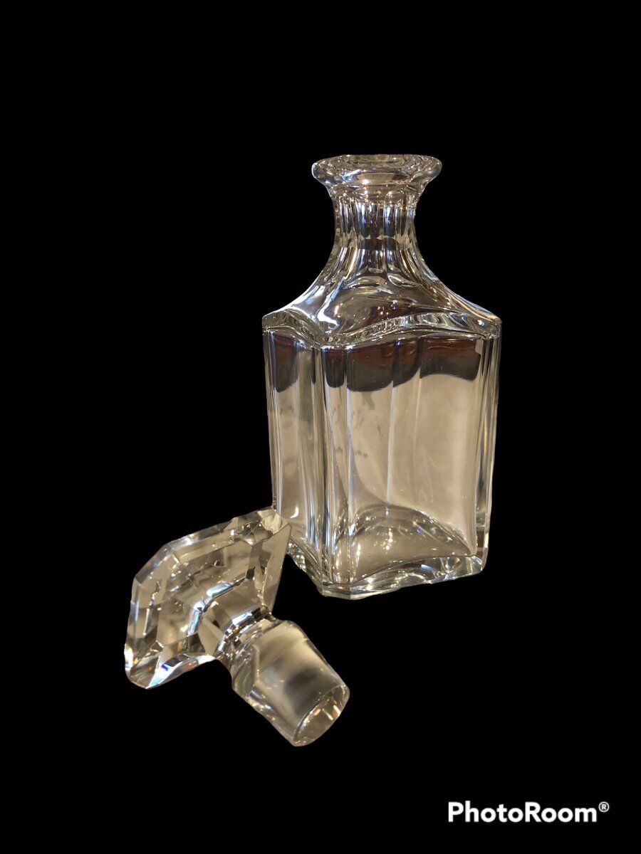 Whisky decanter - crystal - baccarat house 1970