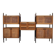 Rare Italian midcentury design modular teak webbing wall unit cabinet