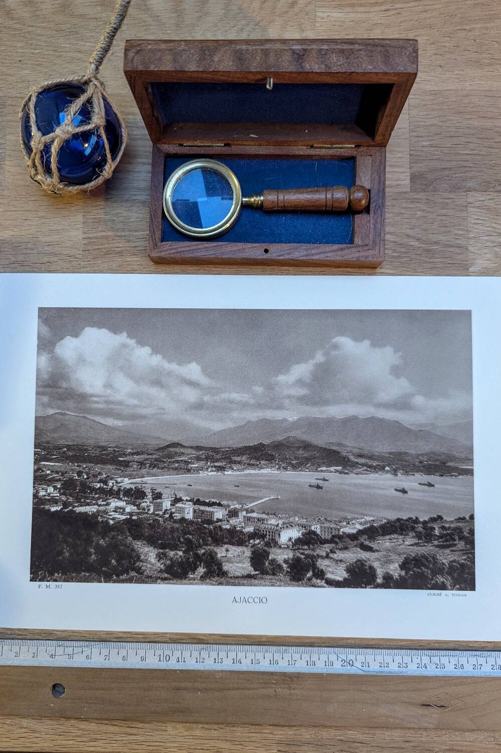 Ajaccio, Corsica, photo print from 1935. By Ange Tomasi.