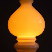 Vintage Czechoslovak Bishop Glass Lamp by Ivan Jakeš, 1970s