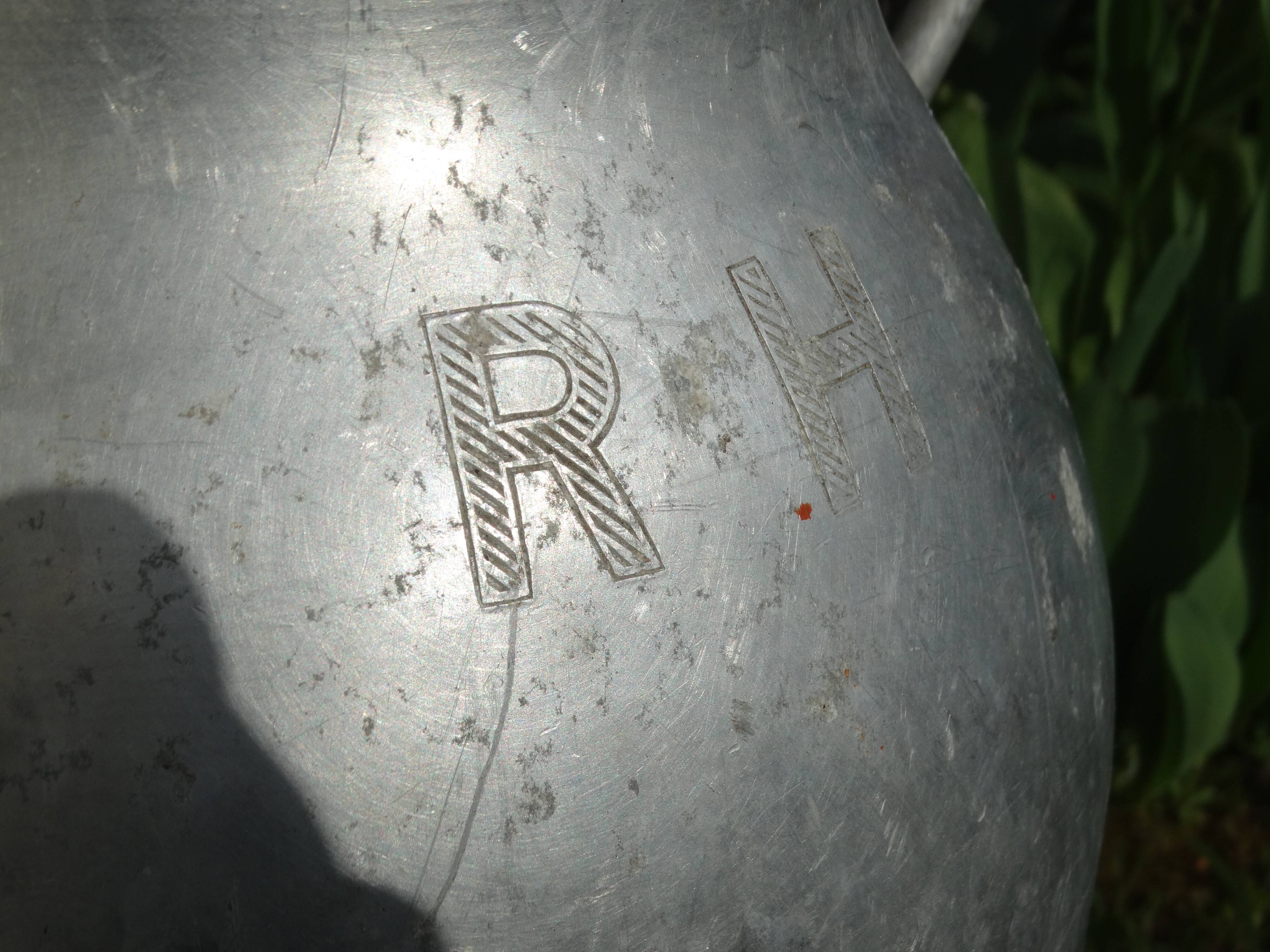 ALUMINUM milk can NESTLE marked schmid