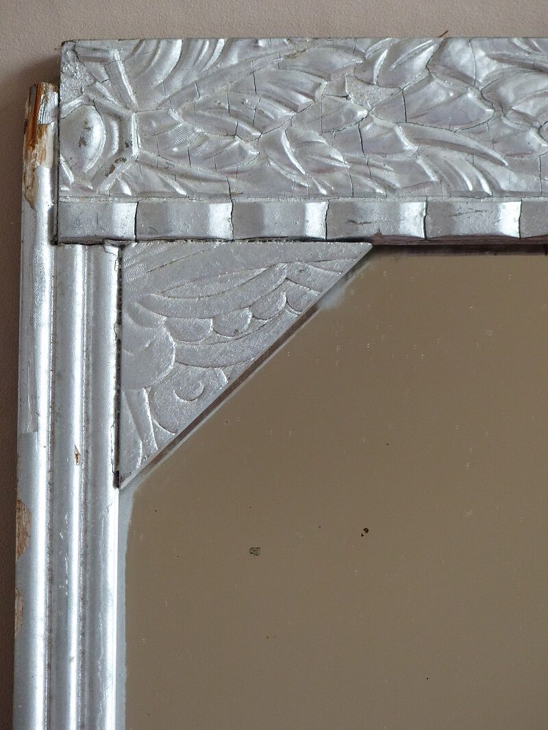 Mirror art deco floral roses and leaves 36c49cm