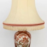 Porcelain vase mounted in lamp