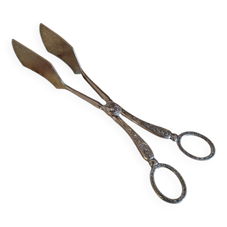 Anciennes pinces de table à mignardises en métal argenté made England